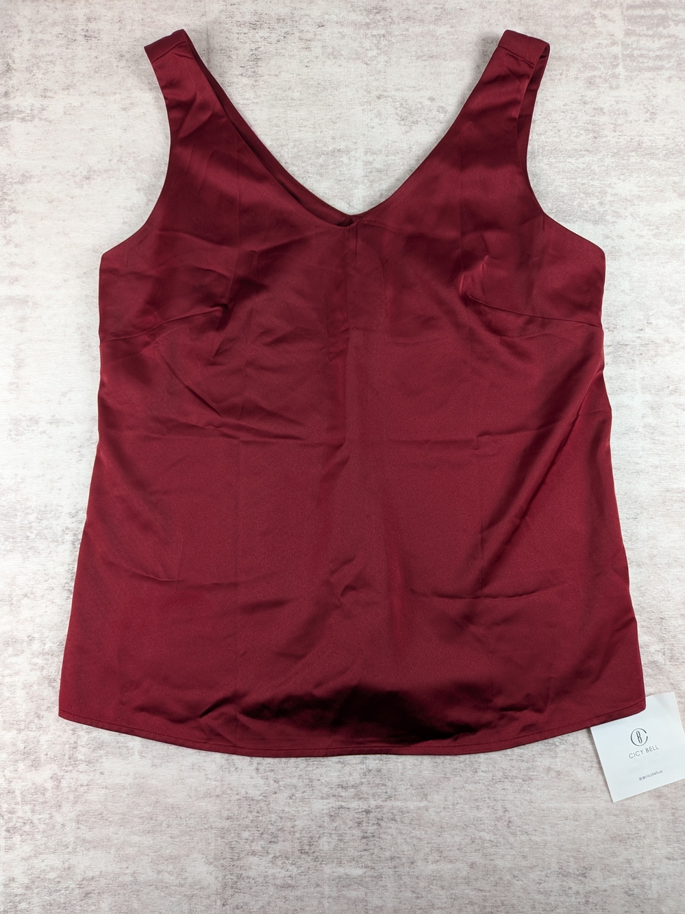 Cicy Bell Silk Tank Top Medium NWT